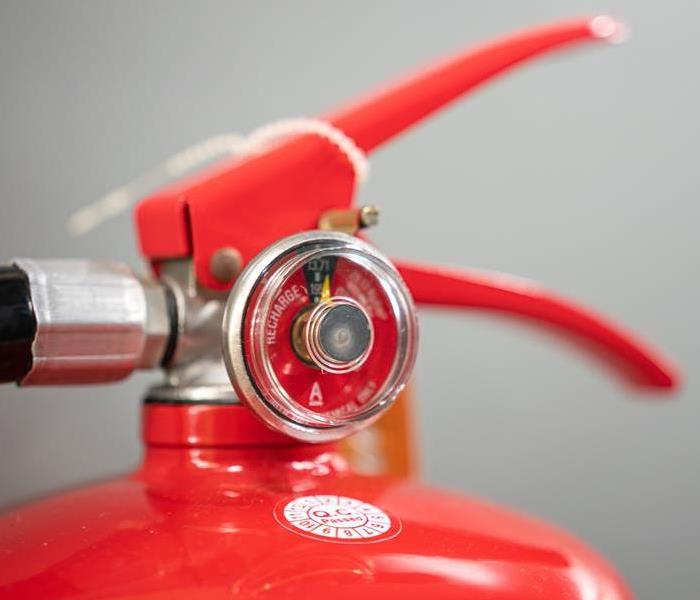 Pressure indicator gauge of fire extinguisher, using for measuring the chemical injection pressure level
