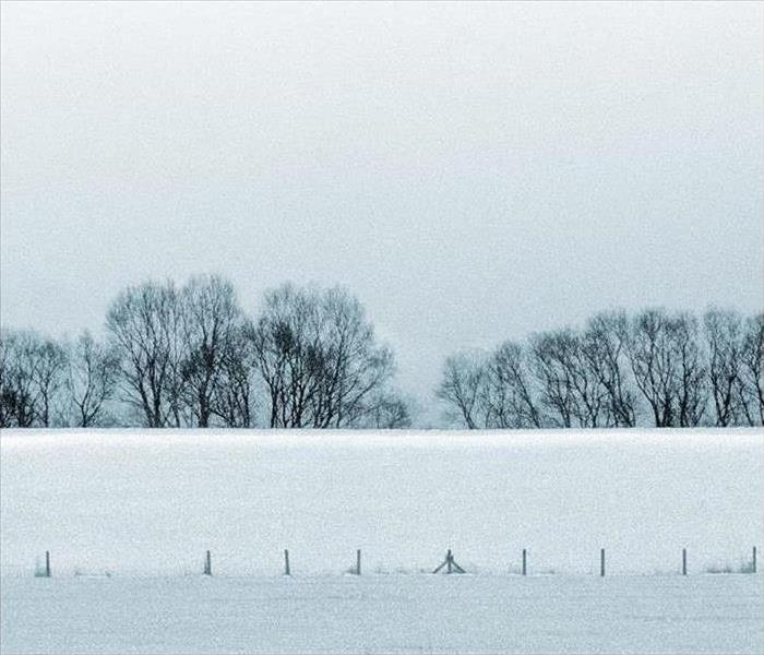 image of snow covered field